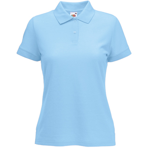 Поло "Lady-Fit 65/35 Polo", небесно-голубой_L, 65% п/э, 35% х/б, 180 г/м2