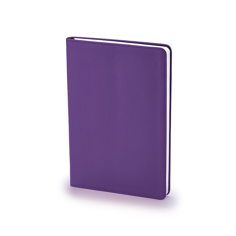 Ежедневник недатированный Stockholm, А5, фиолетовый, белый блок, без обреза