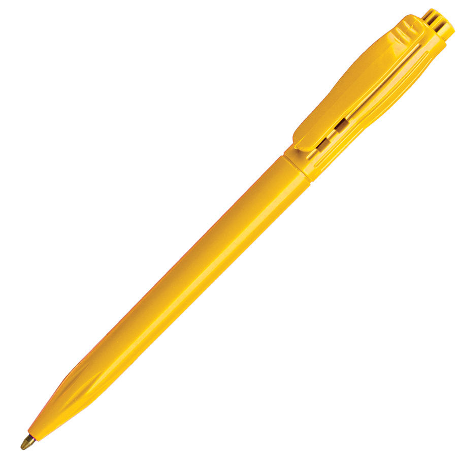 DUO, ручка шариковая, желтый, пластик