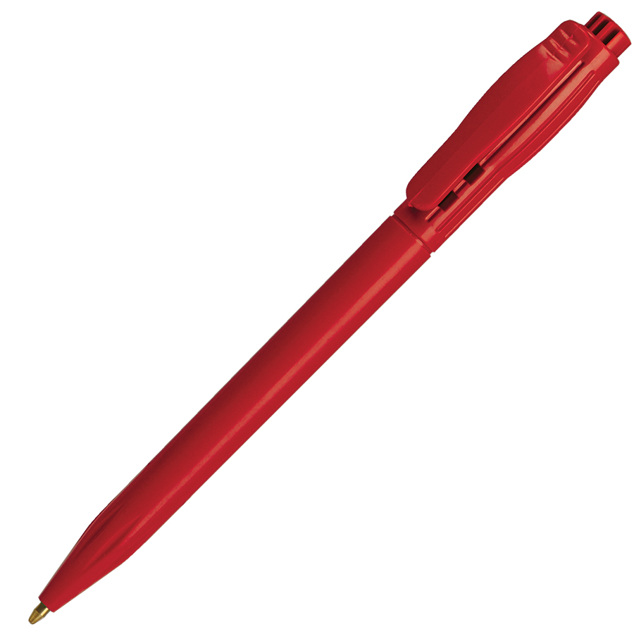 DUO, ручка шариковая, красный, пластик