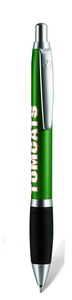 LPC064B, ручка шариковая, зеленый/серебристый, металл