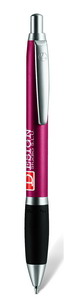 LPC064B, ручка шариковая, красный/серебристый, металл