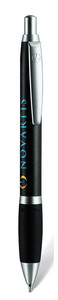 LPC064B, ручка шариковая, черный/серебристый, металл