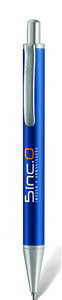 LPC067, ручка шариковая, синий/серебристый, металл