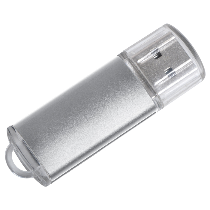 USB flash-карта "Assorti" (16Гб),серебристая,5,5х1,7х0,6см,металл