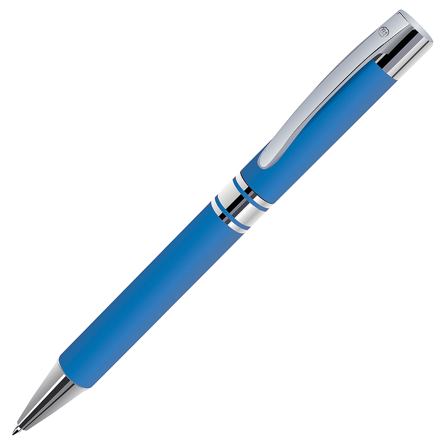 CITRUS, ручка шариковая, голубой/хром, металл