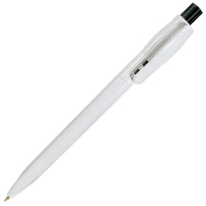 DUO, ручка шариковая, черный/белый, пластик