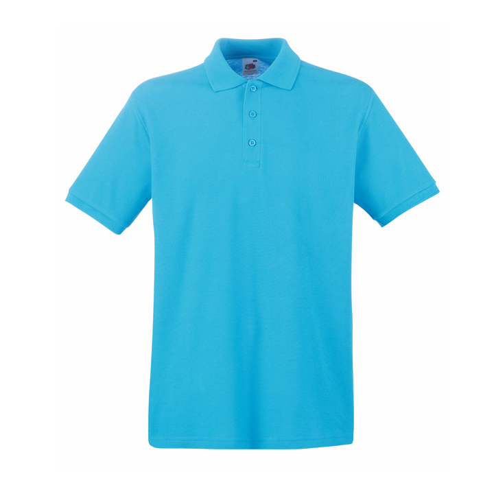 Поло "Premium Polo", лазурно-голубой_2XL, 100% х/б, 180 г/м2