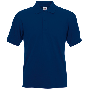 Поло "Slim Fit Polo", темно-синий_2XL, 97% х/б, 3% эластан, 220 г/м2