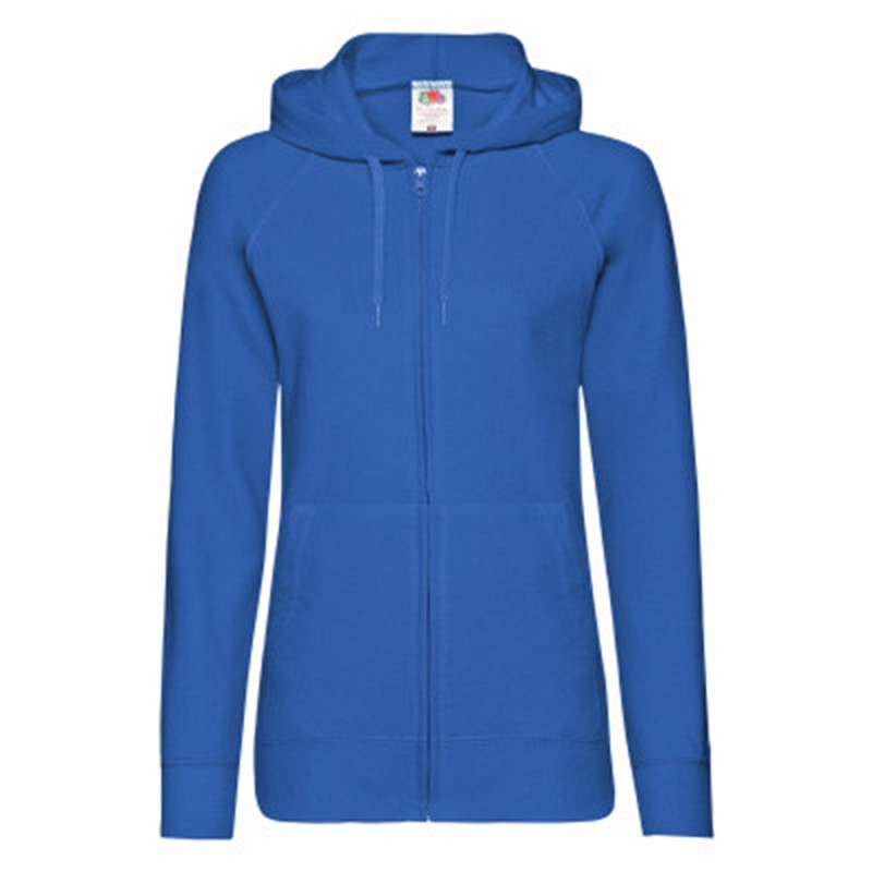 Толстовка без начеса "Ladies Lightweight Hooded Sweat", ярко-синий, XS, 80% х/б 20% полиэстер, 240 г