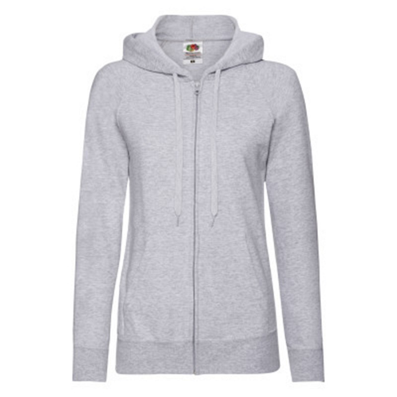 Толстовка без начеса "Ladies Lightweight Hooded Sweat", серый, XS, 80% х/б 20% полиэстер, 240 г/м2