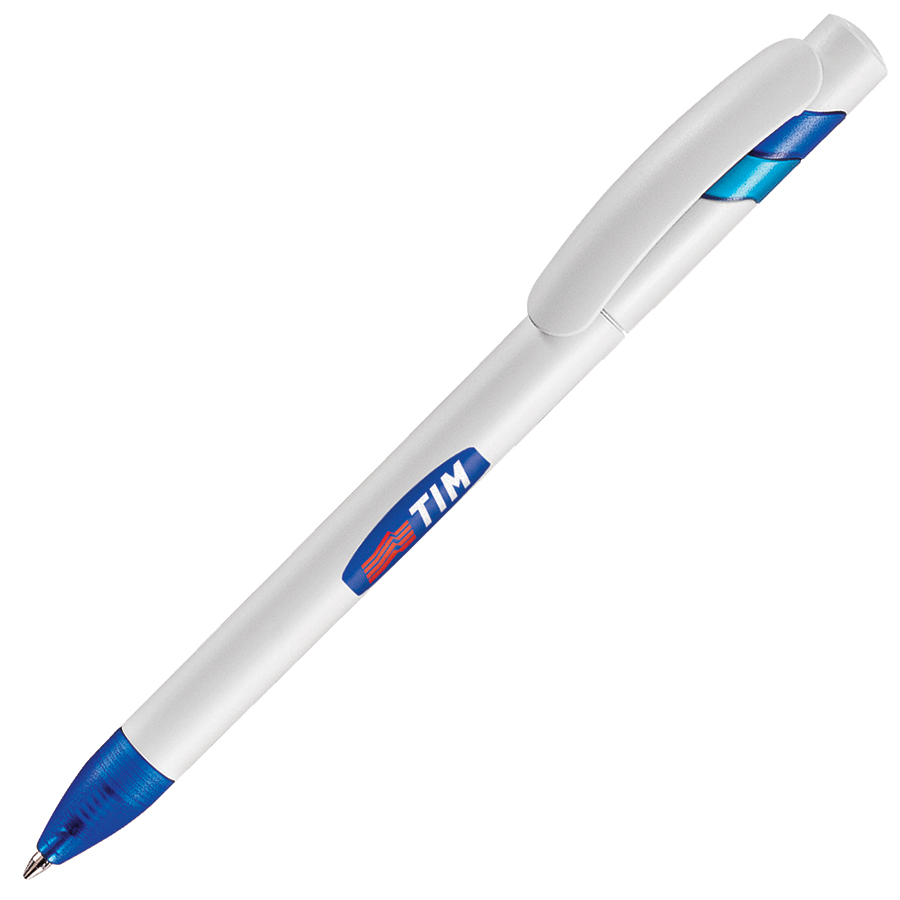 MANDI, ручка шариковая, синий/белый, пластик