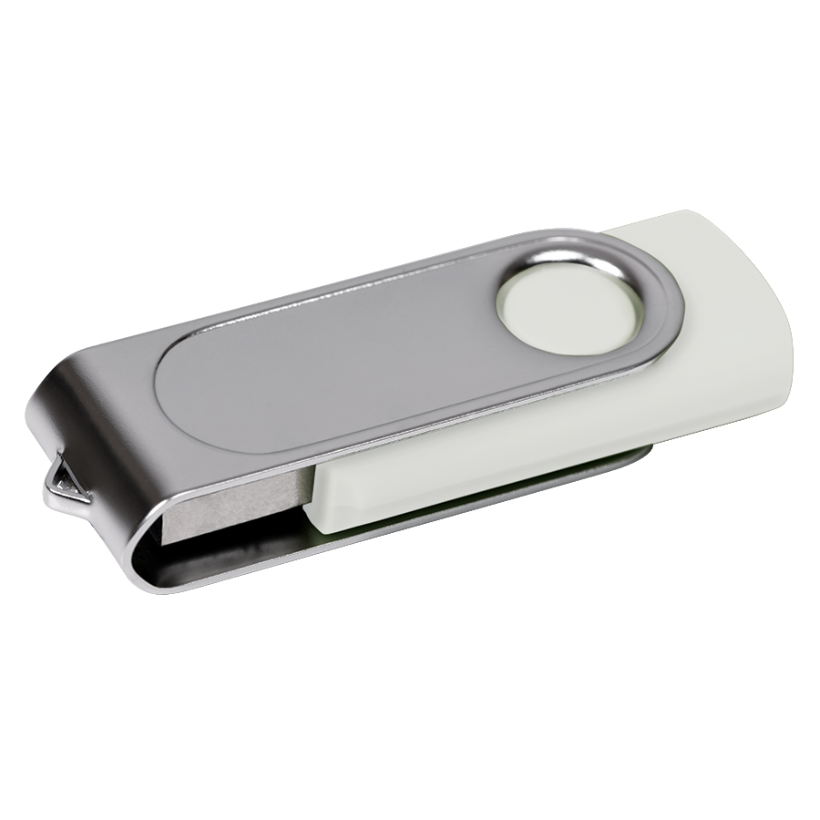 USB flash-карта "Dropex" (8Гб), белый, 5,5х2х1см,пластик, металл
