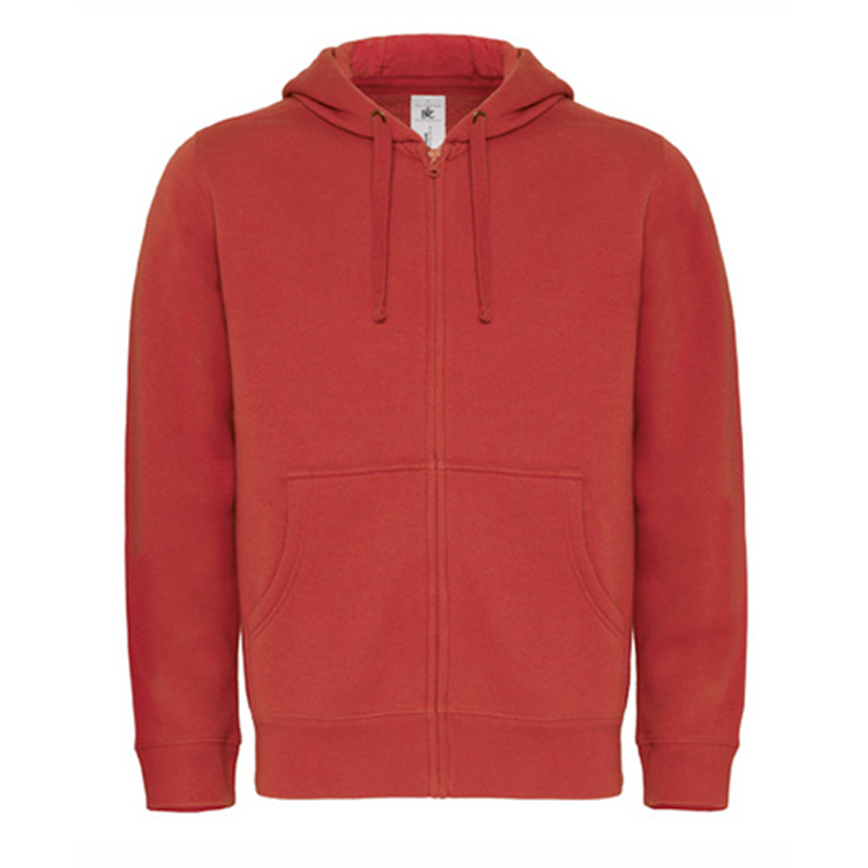 Толстовка мужская на молнии Hooded Full Zip/men, красная/red