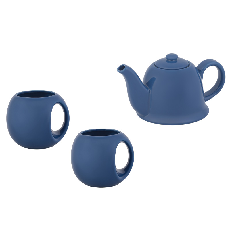 Набор чайный "СлуЧАЙный восторг", цвет белый с синим