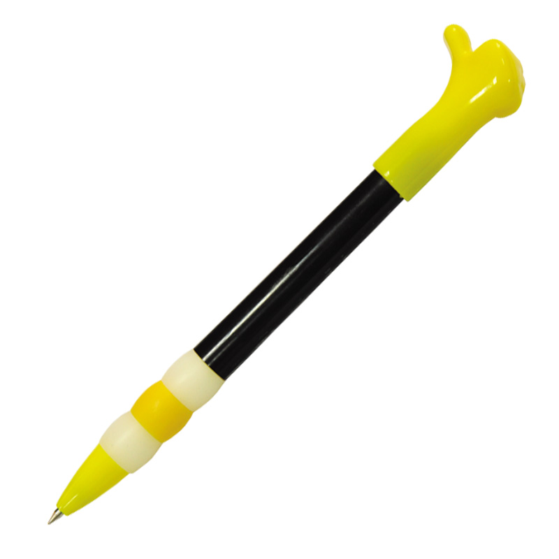 Ручка шариковая "Thumbs Up", цвет черный с желтым