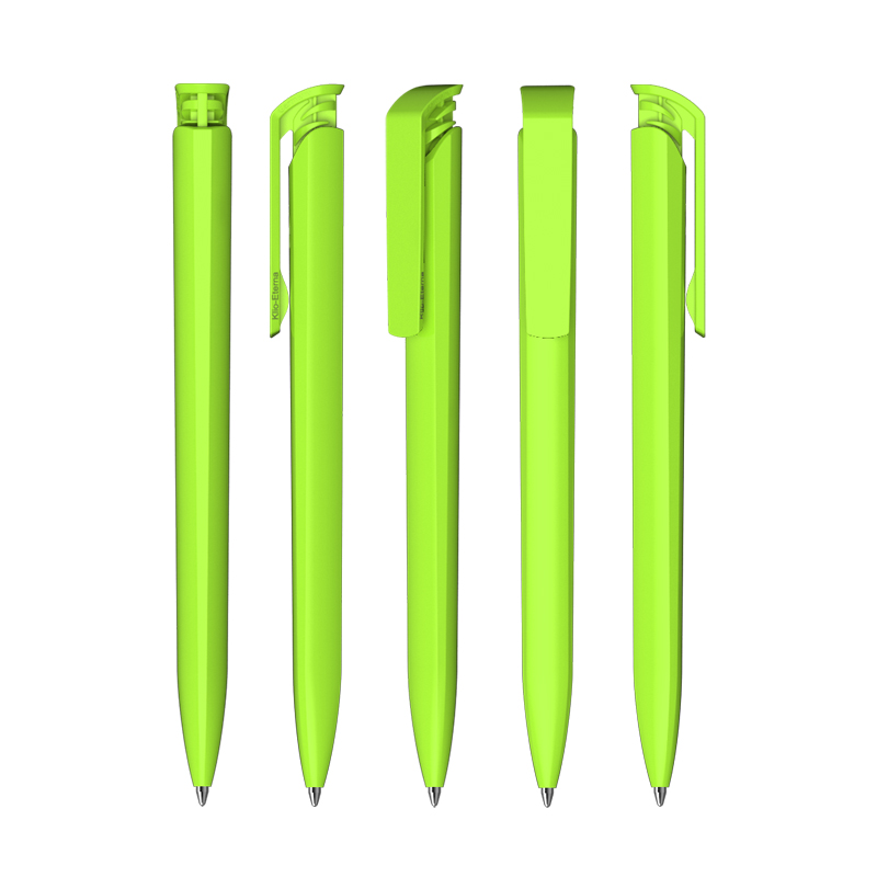Ручка шариковая TRIAS SOFTTOUCH, цвет зеленое яблоко