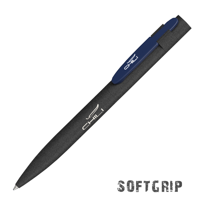 Ручка шариковая "Lip SOFTGRIP", цвет черный с синим