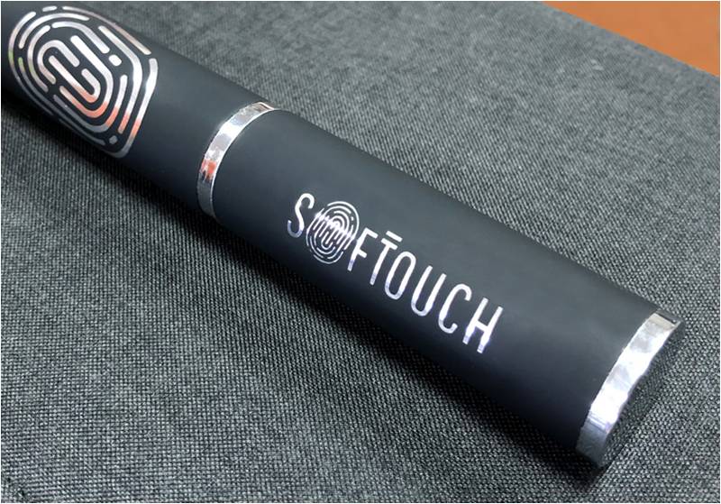 Футляр для ручки, покрытие soft touch, цвет черный