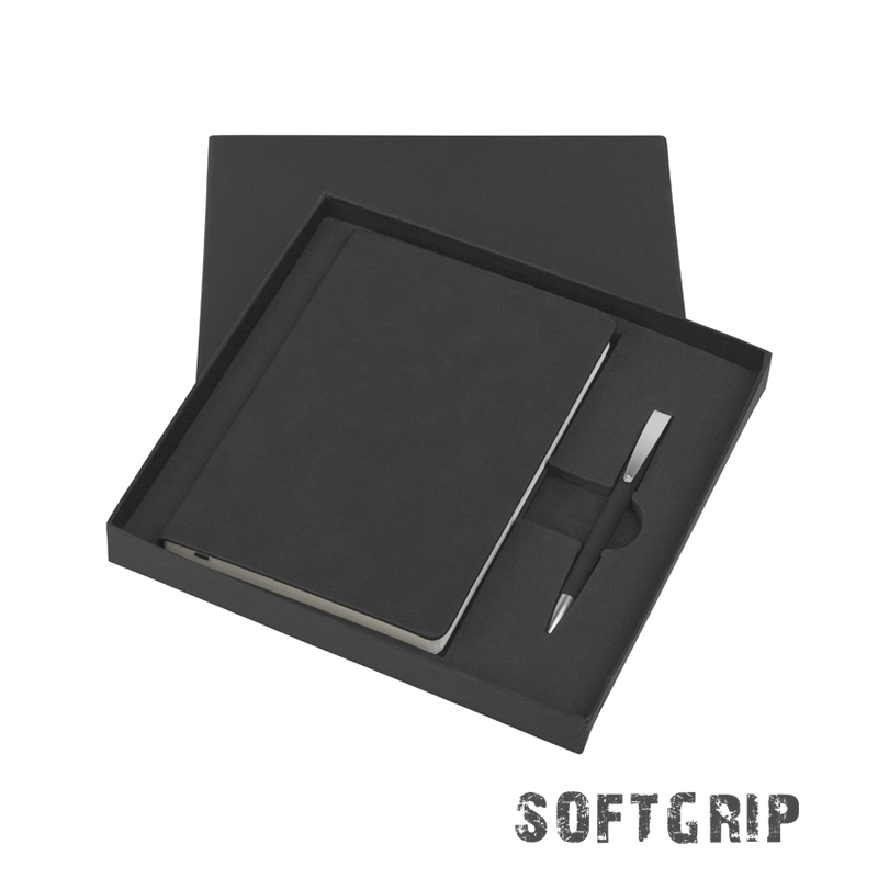 Подарочный набор "Латина", покрытие soft grip, цвет черный