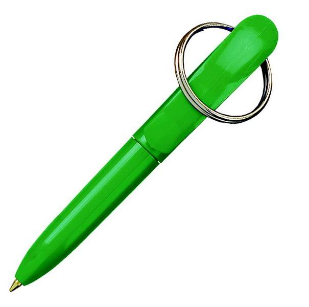 Ручка шариковая Key ring pen#, цвет зеленый