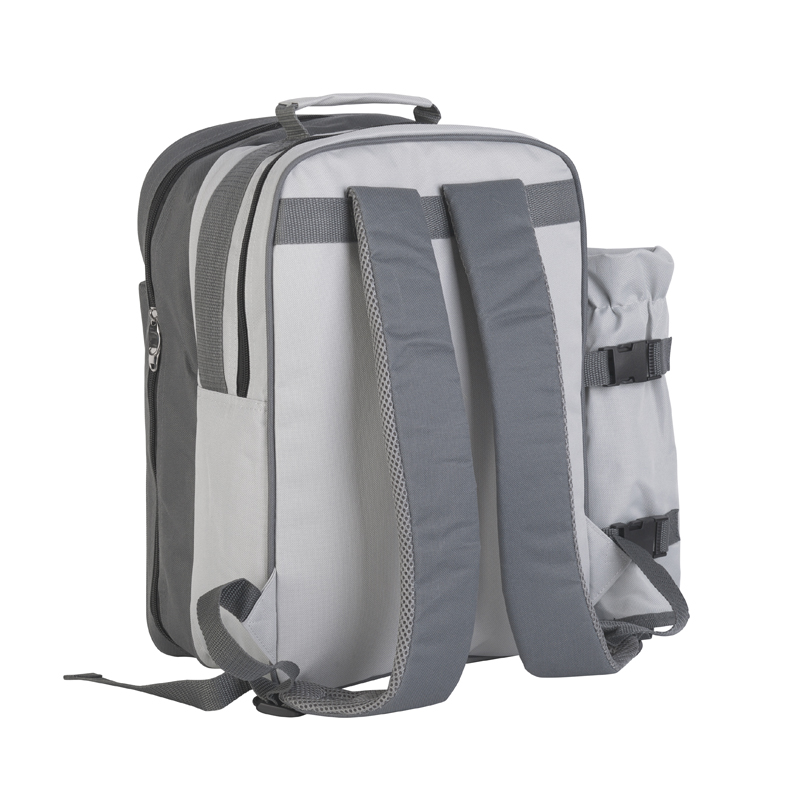 Рюкзак для пикника "Дания" на 4 персоны, цвет серый