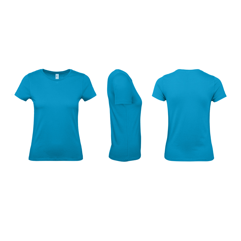 Футболка женская E150/women, цвет ярко-бирюзовый, размер L