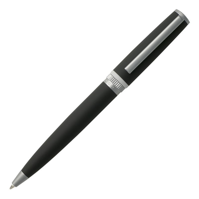 Ручка шариковая Gear Grey, цвет черный