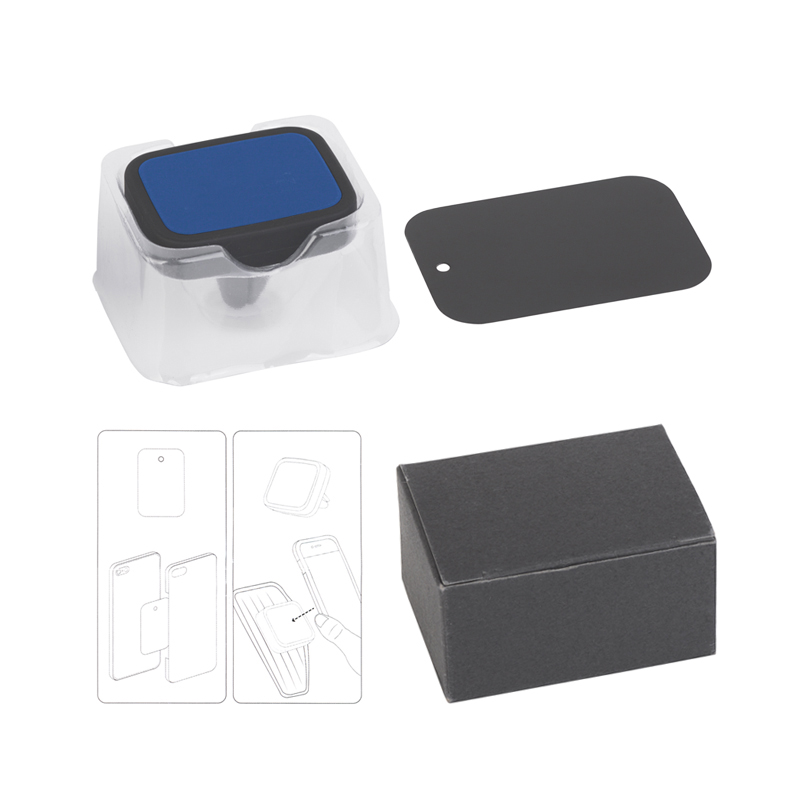 Автомобильный держатель для телефона "Allo2", цвет темно-синий с черным