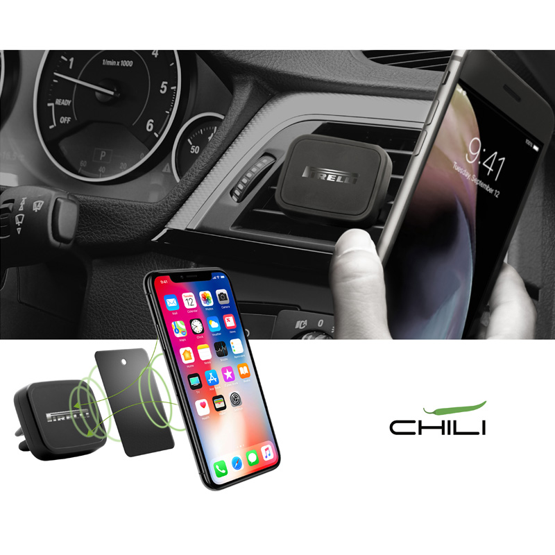 Автомобильный держатель для телефона "Allo2", цвет темно-синий с черным