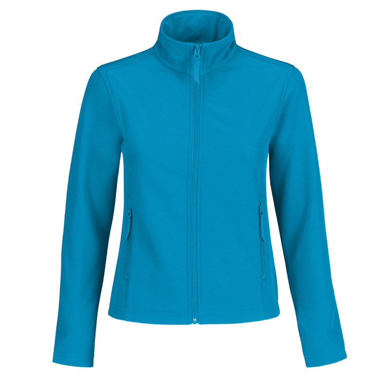 Куртка женская ID.701/women Softshell, ярко-бирюзовый/светло-серый (atoll/ghost grey)