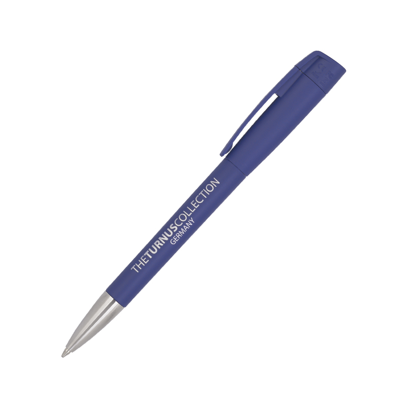 Образец Ручка с флеш-картой USB «TURNUSsofttouch M» С ЧИПОМ 0ГБ, цвет темно-синий