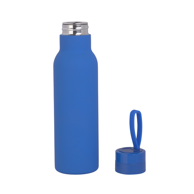 Бутылка спортивная "Фитнес", покрытие soft touch, 0,7 л., цвет синий