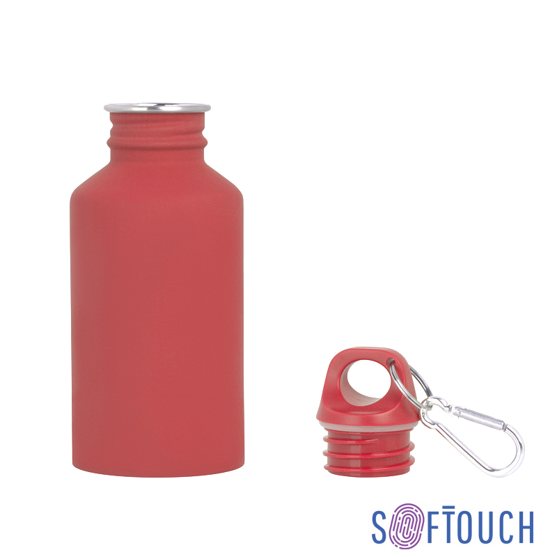 Бутылка спортивная "Финиш", покрытие soft touch, 0,5 л., цвет красный