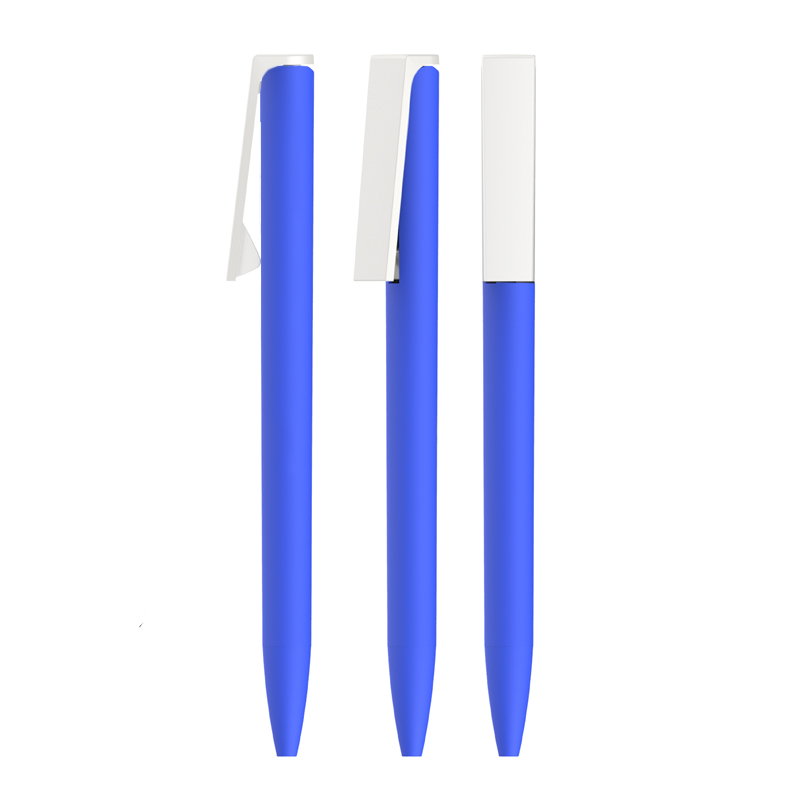 Ручка шариковая "Clive", цвет синий с белым