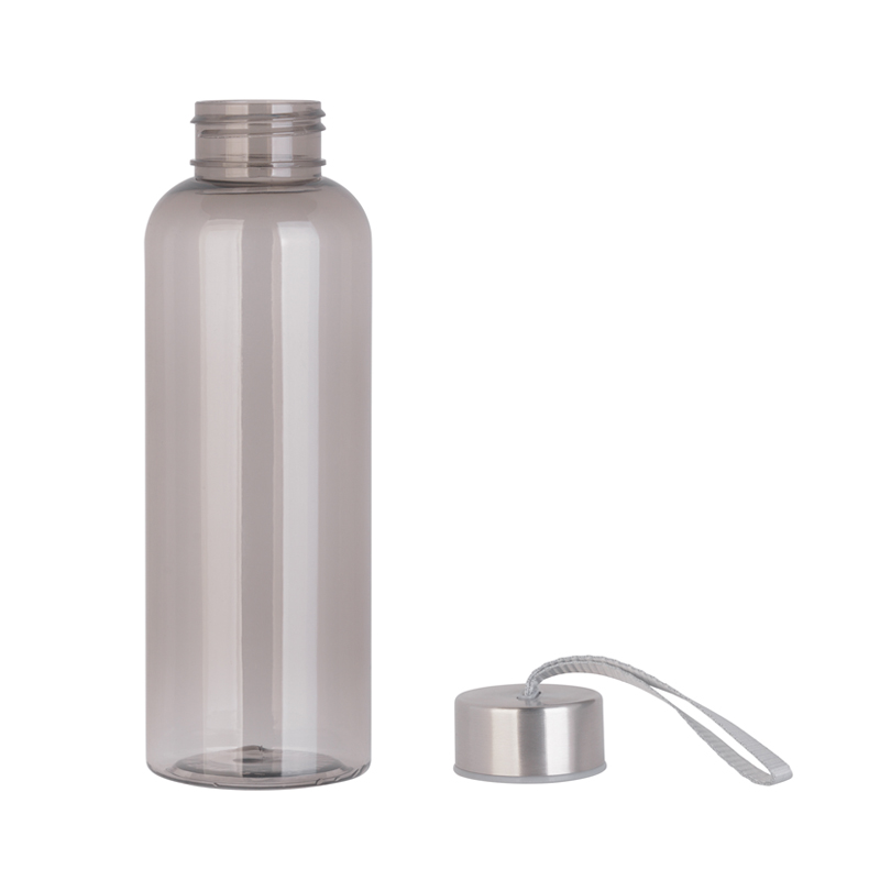 Бутылка для воды "H2O", 0,5 л., цвет серый