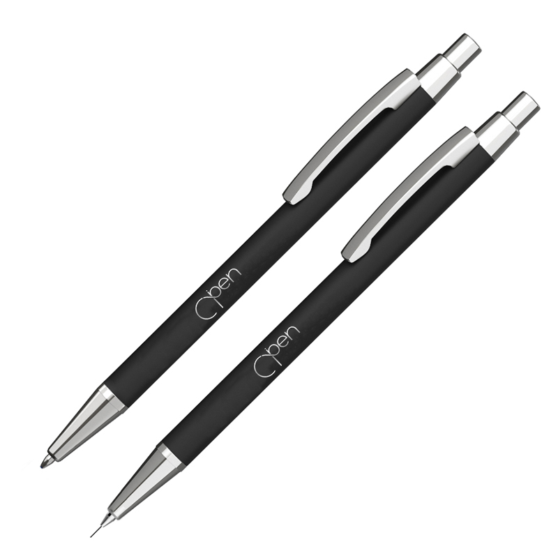 Набор "Ray" (ручка+карандаш), цвет черный
