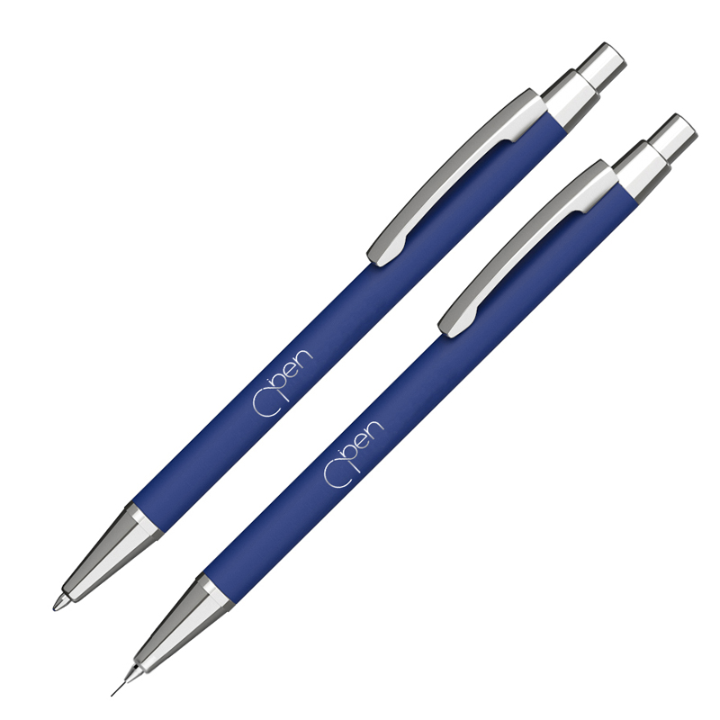 Набор "Ray" (ручка+карандаш), цвет синий
