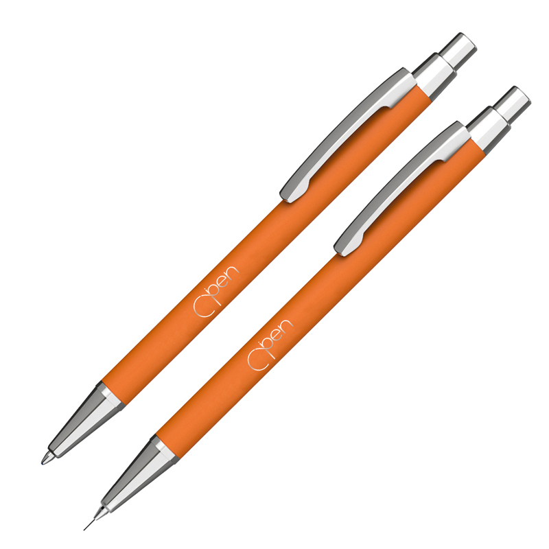 Набор "Ray" (ручка+карандаш), цвет оранжевый