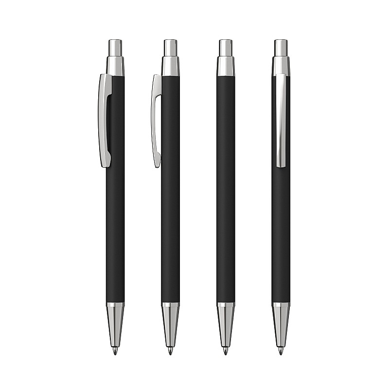 Ручка шариковая "Ray", покрытие soft touch, цвет черный