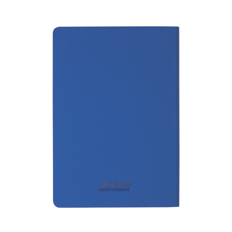 Ежедневник недатированный "Болонья", гибкая обложка с тиснением, покрытие soft touch, формат А5, цвет синий