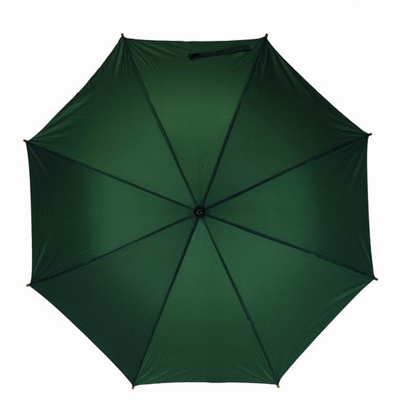 Зонт трость с деревянной ручкой "Денди", цвет зеленый