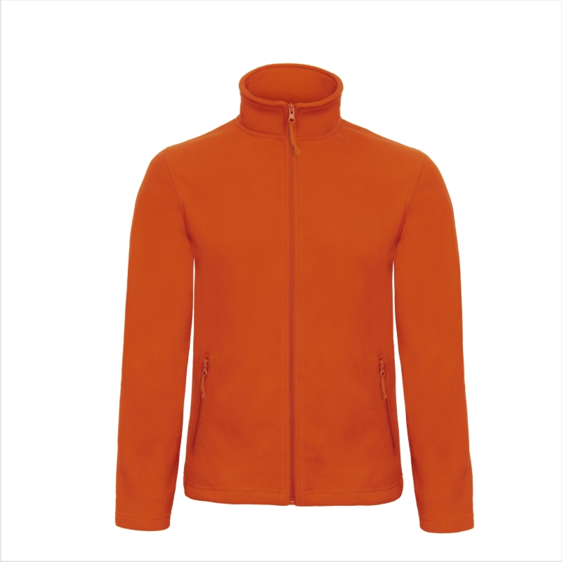Куртка флисовая ID.501, темно-оранжевая/pumpkin orange, размер L