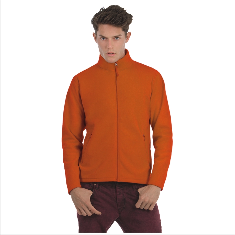 Куртка флисовая ID.501, темно-оранжевая/pumpkin orange, размер L