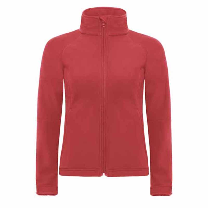 Куртка женская с капюшоном Hooded Softshell/women, красная/red