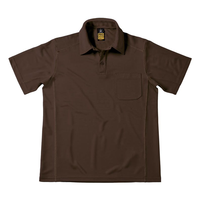 Поло CoolPower PRO Polo, коричневое/brown, размер L