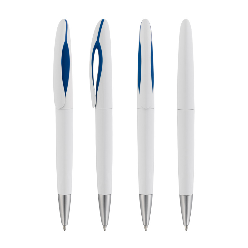 Ручка шариковая "Sophie", цвет белый с синим
