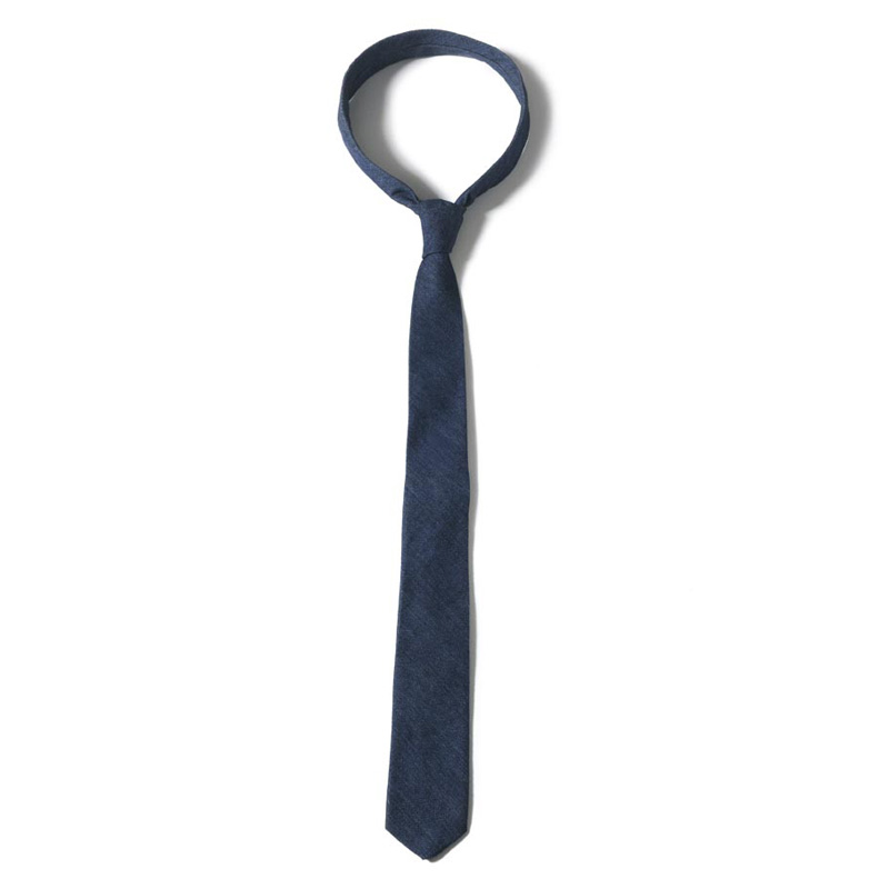 Галстук DNM Tie, темно-синий деним/deep blue denim, один размер