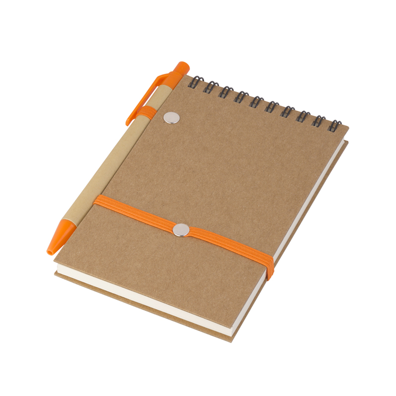 Блокнот с ручкой "Papyrus", цвет оранжевый