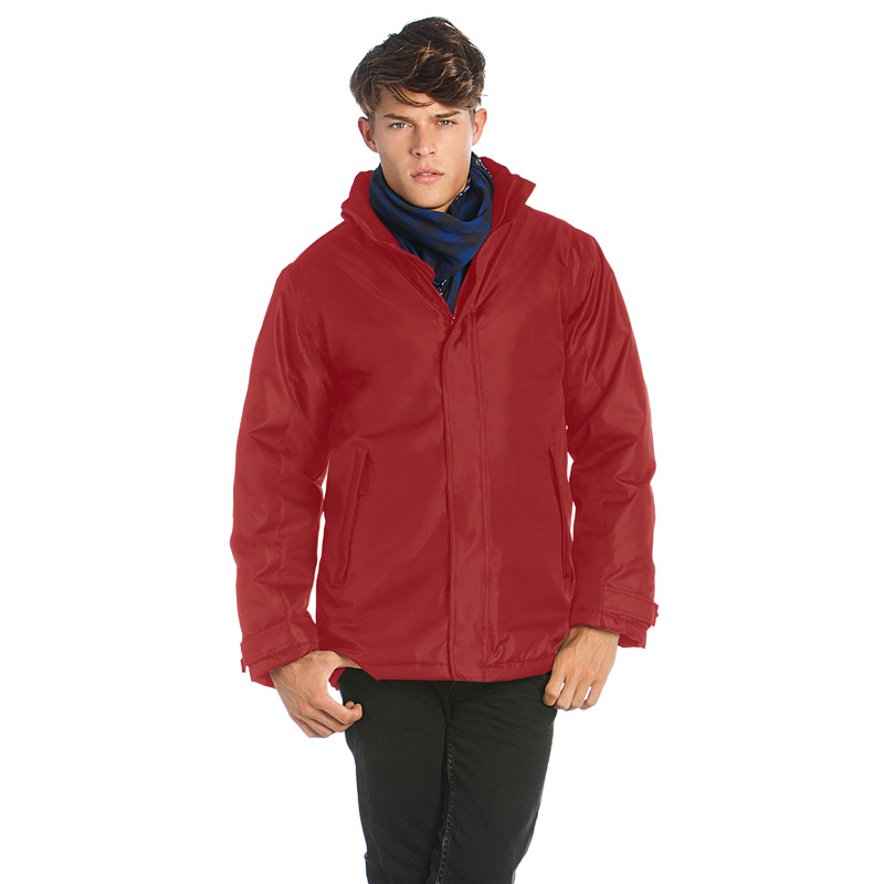 Куртка мужская Real+/men, темно-красная/deep red, размер XXL